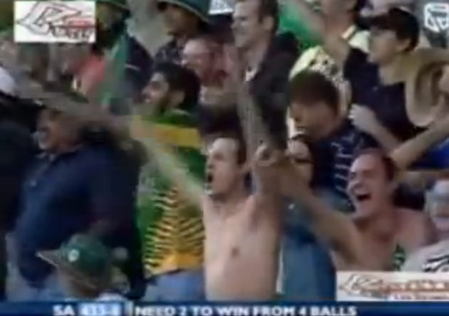 Last over of 438 game