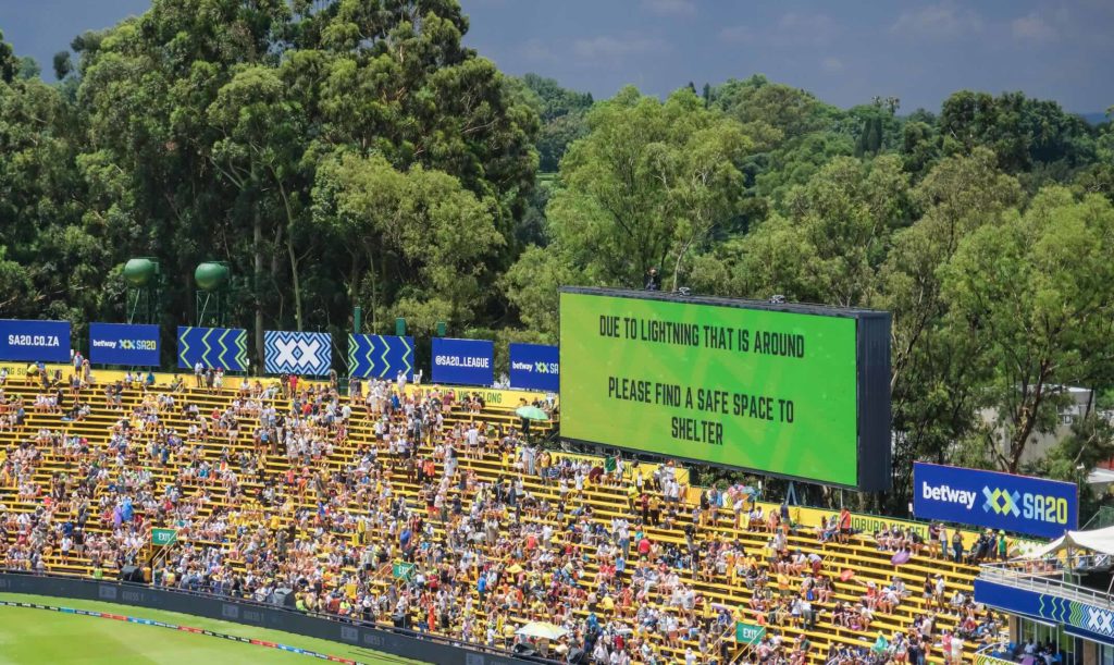 Lightning ends prospect of reduced SA20 clash