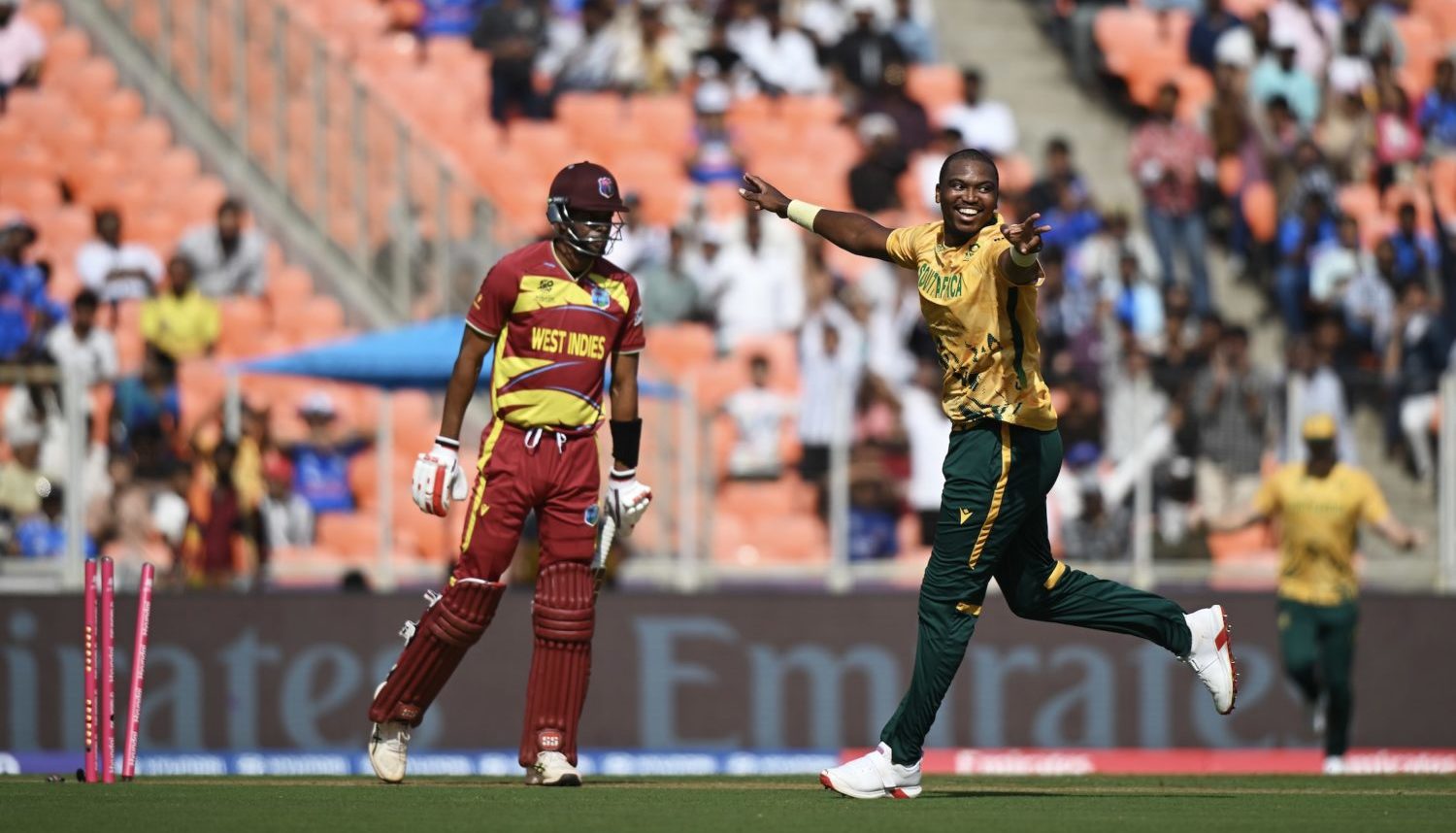 Lungi Ngidi Roston Chase 26 February 2026 Prakash Singh Getty Images