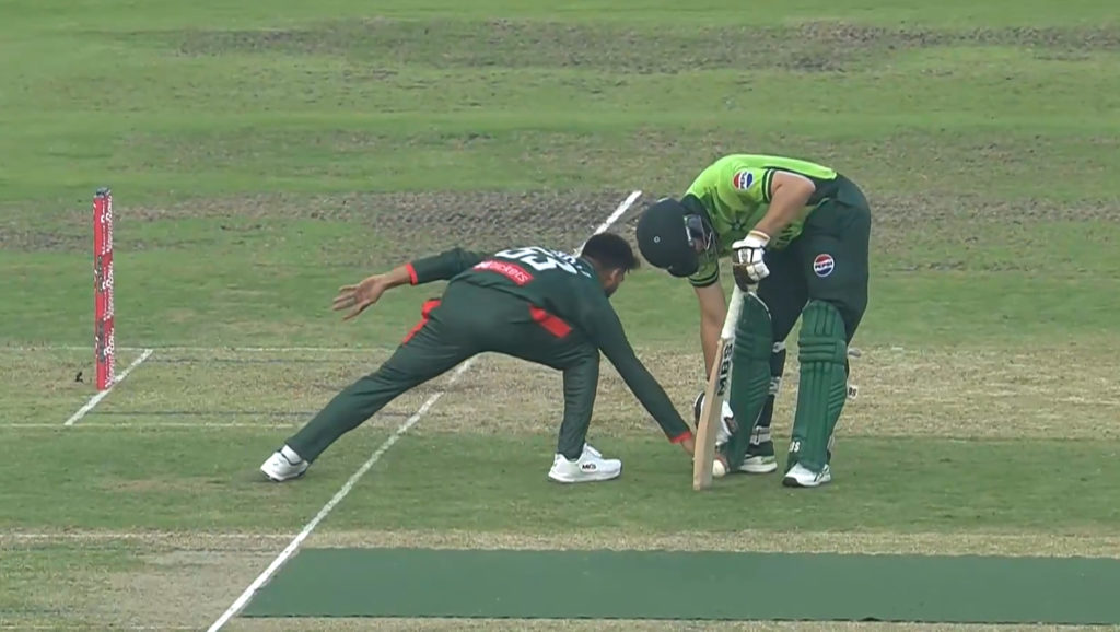 Watch: Batsman blunder or bad sportsmanship?